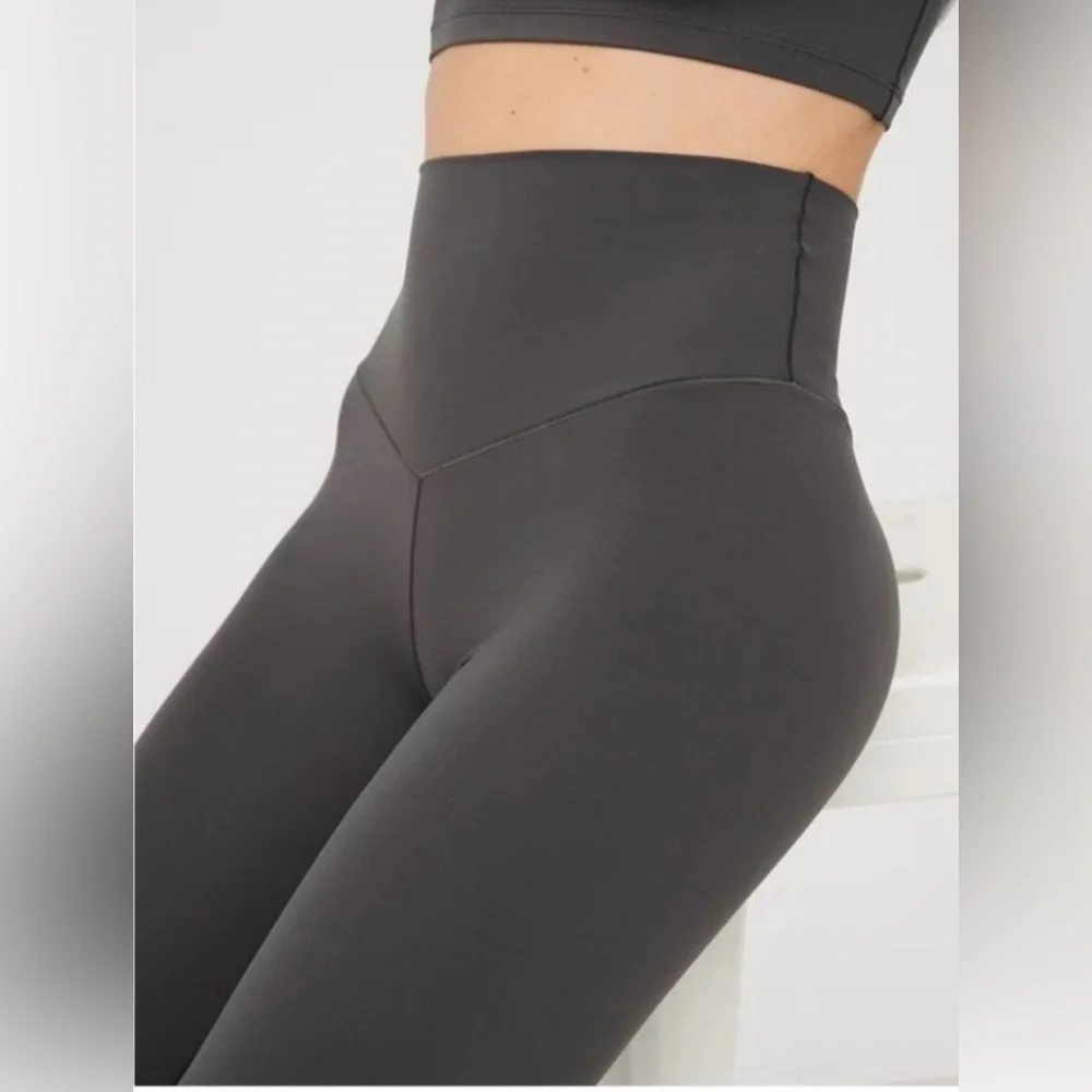 Offline By Aerie Gray Real Me High-Rise Bootcut Flare Leggings - Picture 2 of 7